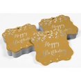 thumbnail image 4 of Inkdotpot Real Silver Foil Bracket Shape Paper Hang Tags Happy Birthday Favor Tags Pack Of 50, 4 of 6