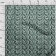 thumbnail image 3 of oneOone Rayon Teal Green Fabric Floral Craft Projects Decor Fabric Printed By The Yard 56 Inch Wide, 3 of 4