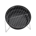 thumbnail image 4 of Gkeoshab Barbecue Grill Portable Rond Barbecue Grill Extérieur en Acier Inoxydable Barbecue Pliant avec Bloc Réfrigérant Four Barbecue Grill Maison et Jardin, 4 of 9