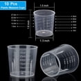 thumbnail image 3 of 30ml Plastic Liquid Measuring Cups - Mini Clear Kitchen Medicine Cups Transparent Labs Graduated Beakers Baking Cooking Home Lab Measure Tool (10 Packs,1oz,Transparent) 10 Pcs, 3 of 5