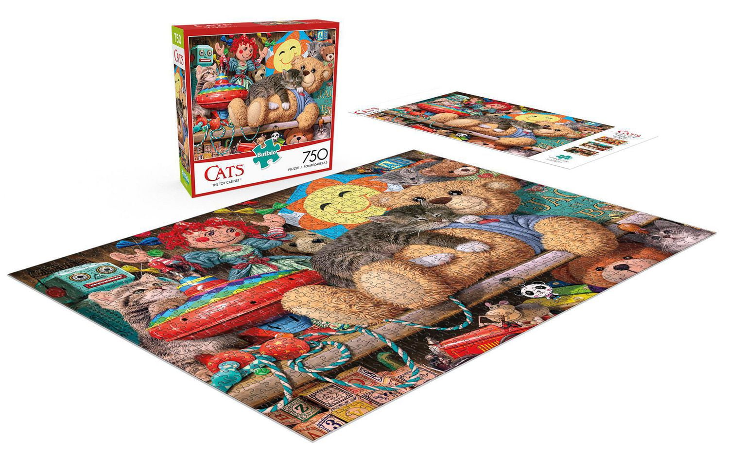 Buffalo Games - Le puzzle Cats Series - The Toy Cabinet - en 750 pièces