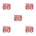 thumbnail image 1 of VONKY 2024 Glasses Frame Accessory For Every Occasion Party Supplies Funny Shape red 5Set, 1 of 6