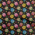 thumbnail image 1 of oneOone Polyester Spandex Black Fabric Skull Sewing Material Print Fabric By The Yard 56 Inch Wide-aC, 1 of 5