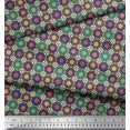 thumbnail image 3 of Soimoi Poly Georgette Fabric Floral Mandala Printed Craft Fabric by The Yard 52 Inch Wide, 3 of 3