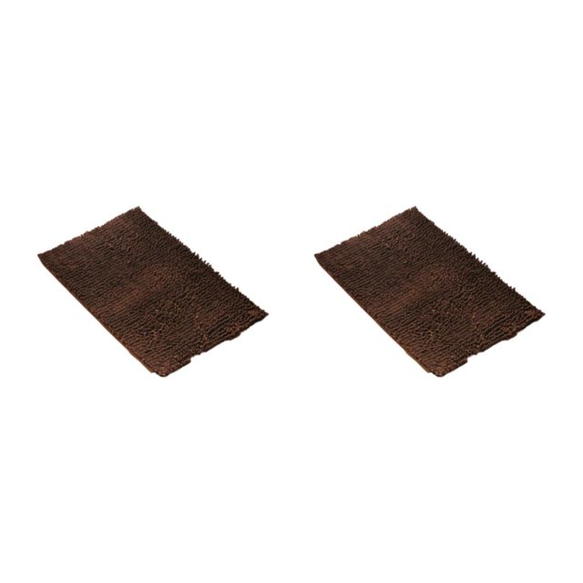 Baohd Water Absorbent Floor Mat - Exquisite Crafted Anti-slid Bottom Safe Strong Water Absorption Coffee 40cm*60cm 2Set