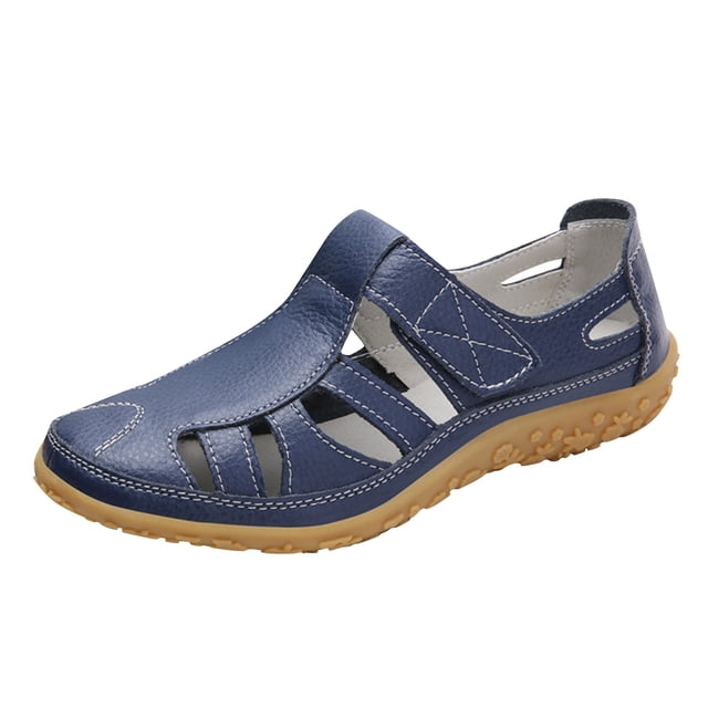 Kcodviy Chaussures pour Femmes Plates Souples Sandales de Marche pour Femmes Sandales à Semelle Sandales Fantaisie pour Femmes Sandales Rétro Décontractées