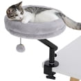 thumbnail image 1 of PawHut Lit de Bureau pour Chat 360° Rotatif Hauteur Réglable pour Travail à Domicile, 1 of 10