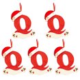 thumbnail image 2 of Agiferg Christmas Little Red Hat Letter Pendant DIY Writable Name 26 Letter Pendant 5PCS, 2 of 5