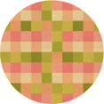 thumbnail image 1 of Ahgly Tapis Rond Lavable en Machine Intérieur Transitionnel Orange, 8 Pieds Rond, 1 of 7
