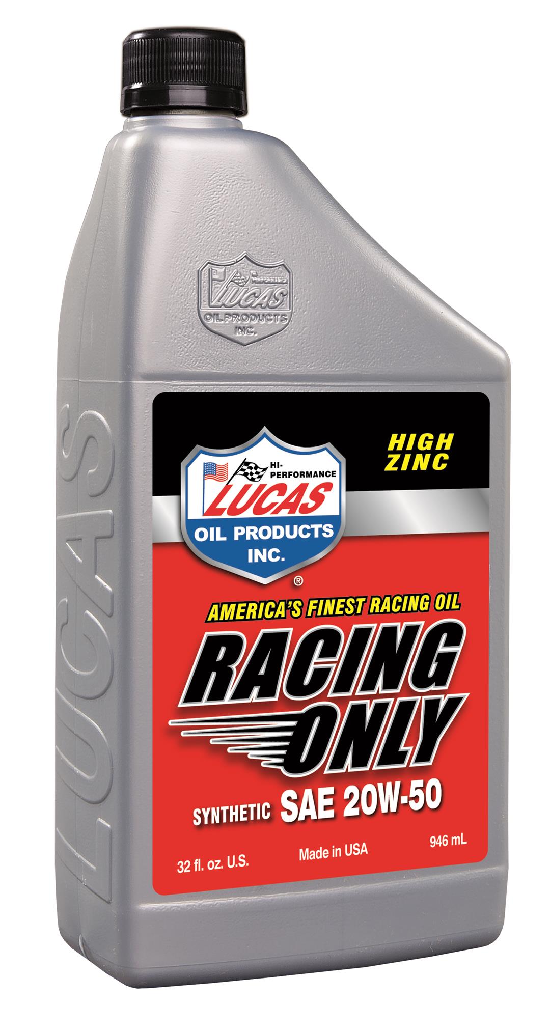 Lucas Oil Oil 10615 SAE 20W-50; Synthetic; 1 Quart Bottle; Single