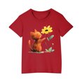 thumbnail image 1 of RXIRUCGD 2025 Vêtements d'Été pour Enfants T-shirt Imprimé Mode Mignon Col Rond Manches Courtes, 1 of 5