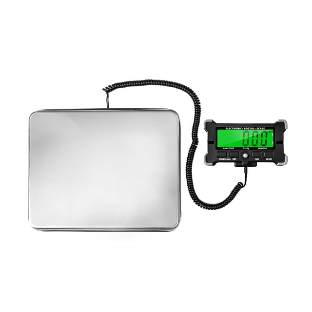 Amdohai Balance Postale Électronique 264 Lb 10 g Précision Intégrée Balance Numérique en Acier Inoxydable avec Rétroéclairage LCD