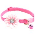 thumbnail image 1 of Collier pour Animal de Compagnie à Fleurs Ajustable en Strass Collier Mignon pour Chaton Collier Cloche Collier pour Chien, 1 of 10