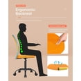 thumbnail image 2 of BestOffice Adjustable Ergonomic Mesh Computer Task Chair with Lumbar Support, Swivel Rolling Office Chair, Orange, 2 of 7