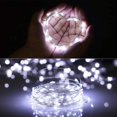 thumbnail image 2 of Plug in Fairy Lights with Remote Control Timer, 8 Modes 33ft 100 LED Dimmable String Lights, Waterproof Firefly Starry Lights Twinkle Lights for Indoor Outdoor Decoration, UL-Listed, White, 2 of 7