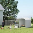 thumbnail image 2 of PawHut Outdoor Dog Kennel Dog Run with Cover, 19.7' x 7.5' x 7.5', 2 of 10