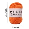 thumbnail image 3 of 5 Strands Milk Cotton Doll Crochet Diy Knitting Thread Baby Sweater Wool Ball, 3 of 6