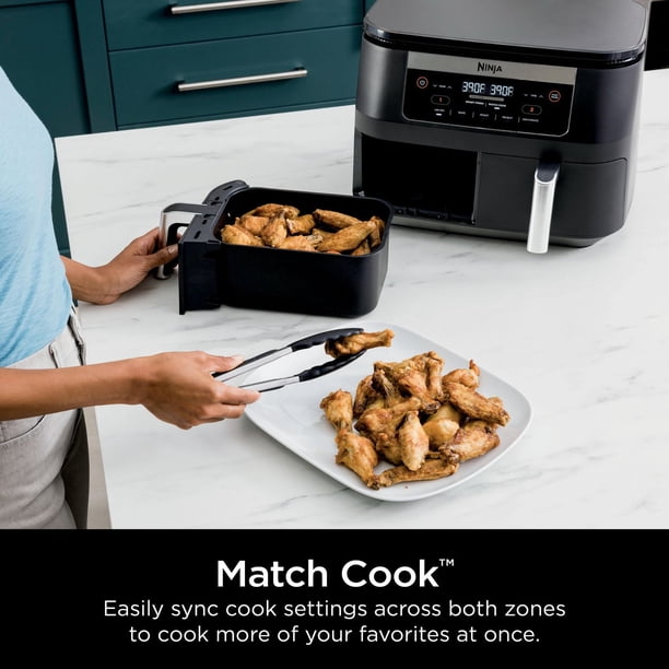 Apple 6台セット Ninja DZ090C Foodi 6-qt. 5-in-1 2-Basket Air Fryer with DualZone