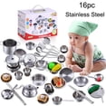 thumbnail image 1 of Big Save,HWRETIE Simulation Kitchen Toy Clearance,16 Pcs Set Kids Play House Kitchen Toys,Cookware Cooking Utensils Pots Pans Gift, 1 of 5
