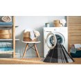 thumbnail image 2 of Ahgly Company Tapis d'Intérieur Lavable à la Machine, Carré, Transitionnel, Gris, Tapis de Zone, 4 Pieds Carré, 2 of 7