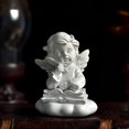 thumbnail image 1 of Baohd Figurine d'Ange Fille en Résine Gracieuse Statue Décorative Accent Bureau Écriture Réflexion 1Ensemble, 1 of 6