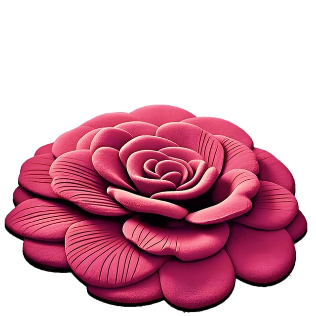 Elegant Floral Area Rug High End Diatomaceous Earth Material Quick Drying Water Absorbing Easy Clean Decorative Rug for Bedroom Bathroom Living Room