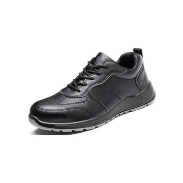 Woobling Women Men Work Shoes Steel Toe Protection Boot Slip Resistant Safety Shoe Heavy Duty Construction Black 9