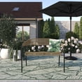 thumbnail image 1 of Banc empilable extérieur en acier Maréla HOMETRENDS, jaune, 1 of 11