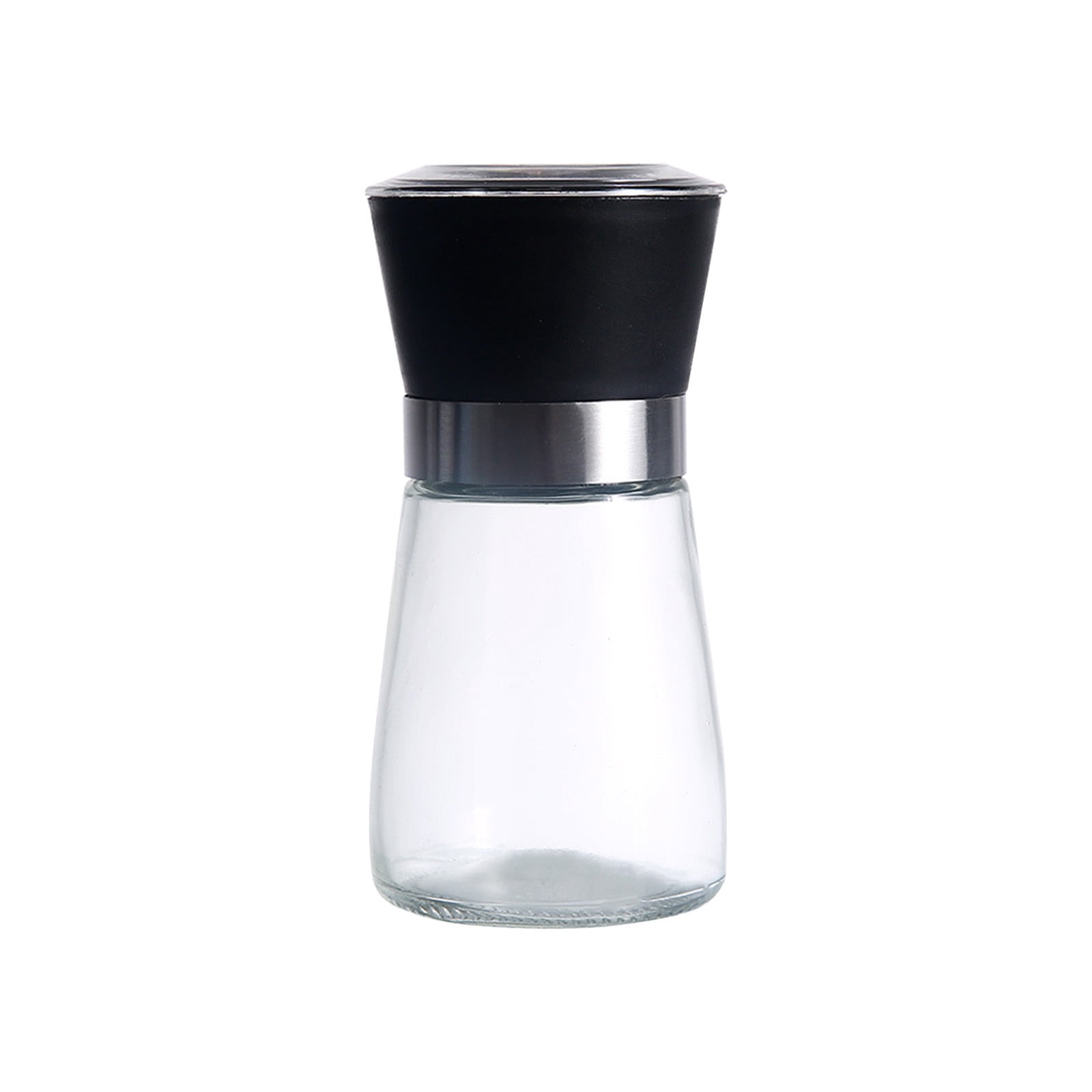 Stainless Steel Bottle Manual Pepper Grinder, Stainless Steel Glass Bottle, Pepper Powder, Sea Salt, Spice Grinder Bottle, Kitchen Seasoning Bottle Spice Grinder Manual