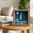 thumbnail image 4 of Sea Glass LED Light Box Wooden Frame Nautical Decor, 4 of 7