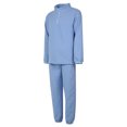 thumbnail image 3 of Kmbangi Solid Color Stand Collar Long Sleeve Tops+ Long Ankle Banded Pants, 3 of 9