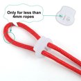 thumbnail image 1 of Unique Bargains 6 Pcs Verrous de Cordon à Ressort Attache d'Extrémité en Plastique Double Trous Clip Corde Toggle Stoppers Sliders, Blanc, 1 of 7