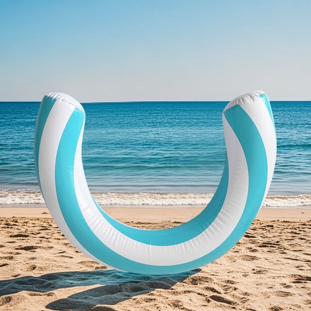 Inflatable Pool Floats for Adults - Lightweight Curved Swimming Tubes for Ocean Lake and Party