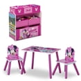 thumbnail image 1 of Disney Minnie Mouse Playroom Solution by Delta Children – Set Includes Table and 2 Chairs and a 6-Bin Toy Organizer, 1 of 9