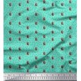 thumbnail image 1 of Soimoi Green Rayon Fabric Lines & Pickle Jar Kitchen Decor Fabric Printed Yard 42 Inch Wide, 1 of 3