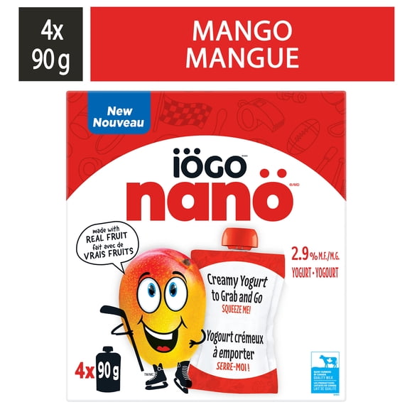 iÖGO nanö Mango Yogurt Pouch 2.9%, 4x90g