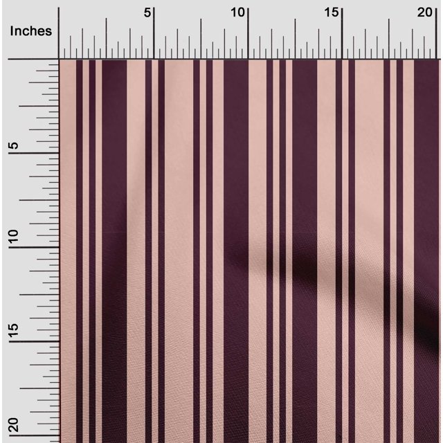 oneOone Polyester Lycra Fabric Bayadere Stripe Print Fabric By The Yard 56 Inch Wide
