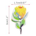 thumbnail image 3 of HOARBOEG 50Pcs Lot Wooden Buttons Sewing 2-holes Scrapbooking Button Crafts Flower Shape, 3 of 6