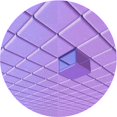 thumbnail image 1 of Ahgly Company Tapis d'Intérieur Rond Lavable en Machine Transitionnel Lilas Violet Vif, 4 Pieds Rond, 1 of 7