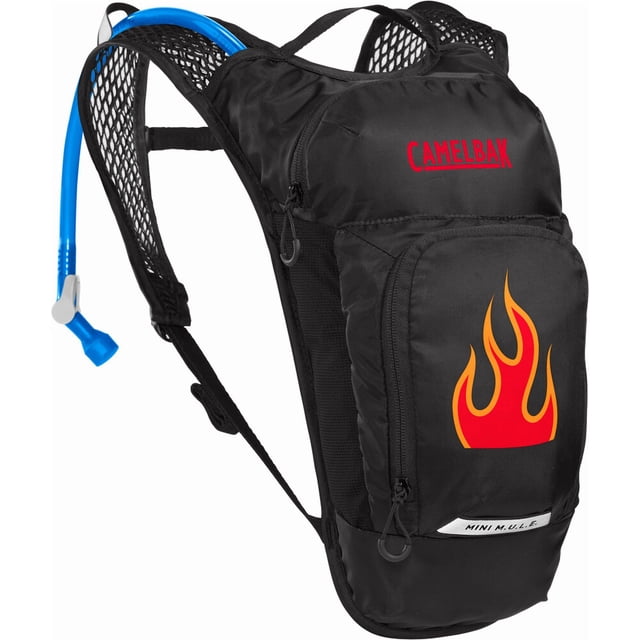 CAMELBAK : MINI M.U.L.E.® : BLACK/FLAMES : 1.5L / 50OZ