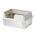 thumbnail image 4 of Esquirla Cat Litter Box Easy to Move Sifting Litter Basin Washable Kitten Litter Tray L White, 4 of 8