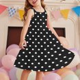 thumbnail image 1 of LOVZFMLL Robe d'Été Décontractée Sans Manches à Col Rond avec Boutons et Poches pour Filles de 2 à 12 Ans, 1 of 7