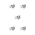 thumbnail image 2 of Youkk Water Proof Dark Wall Stickers For Light Switches Wide Application Wall Decals 005 5Set, 2 of 6