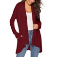 thumbnail image 4 of Cardigans à Manches Longues pour Femmes Légers Cardigan à Manches Longues pour Femmes Mode Décontractée Confortable Cardigan Uni Haut Blouse en Liquidation, 4 of 9