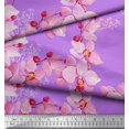 thumbnail image 3 of Soimoi polyester Crepe Fabric Bird & Orchids Flower Print Sewing Fabric Yard 42 Inch Wide, 3 of 3