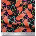 thumbnail image 3 of Soimoi Tissu en Crêpe de Polyester Triangle et Fruits de Pin Tissu Imprimé 1 Yard 52 Inch Wide, 3 of 5