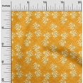 thumbnail image 1 of oneOone Silk Tabby Fabric Leaves & Floral Block Printed Fabric 1 Yard 42 Inch Wide, 1 of 4