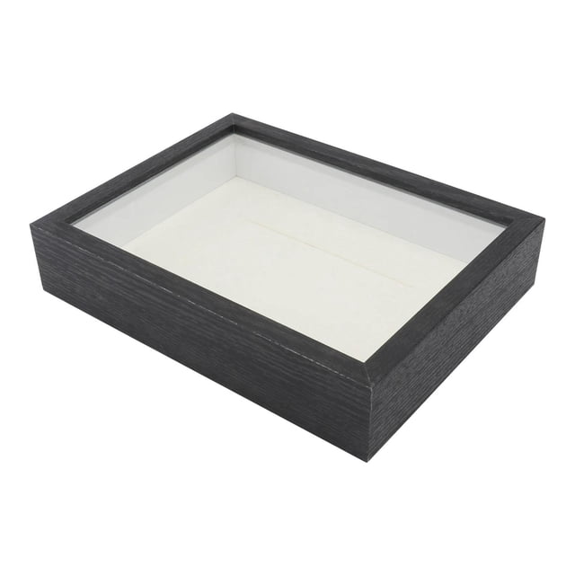 Lipstore Shadow Box Frame Decorative Memory Box for Handicrafts Medals Wedding Photos Black