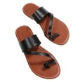 thumbnail image 2 of Cameland Sandales Plates Décontractées Sandales et Pantoufles Style Rétro de Plage Chaussures pour Femmes Grande Pointure, 2 of 6