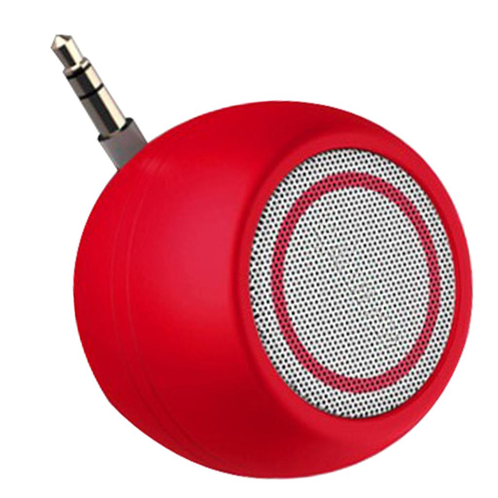 Xuanheng Mini Speaker 3.5mm Jack AUX Music Audio Player for Phone Notebook Red